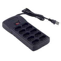 Filtro de Linha para 10 Tomadas 10A Bivolt com 1,2 Metros Preto