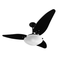Ventilador de Teto 3 Pás Preto - Magnes - Venti Delta - 110V