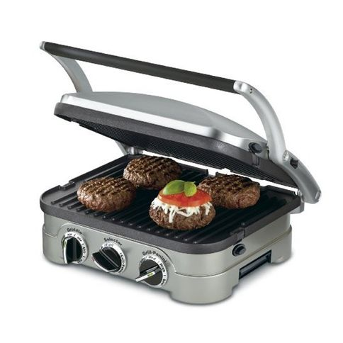 Grill Panini em Aço Escovado GR-4NBR 127V Cuisinart Grill Panini em Aço Escovado GR-4NBR 127V Cuisinart