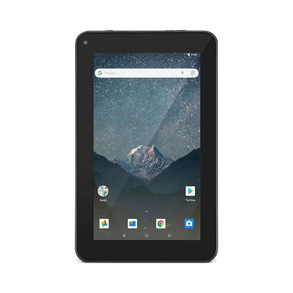 Tablet Multilaser M7S GO NB316 Preto com 16GB, Tela 7”, Wi-Fi, Câmera 1.3 MP, Android 8.1 e Processador Quad Core