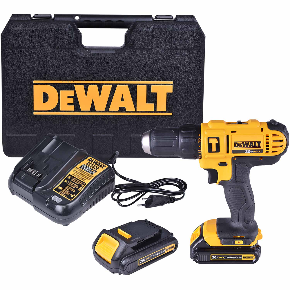 Furadeira Parafusadeira À Bateria 20V Dcd776C2 Bivolt Dewalt Furadeira Parafusadeira À Bateria 20V Dcd776C2 Bivolt Dewalt