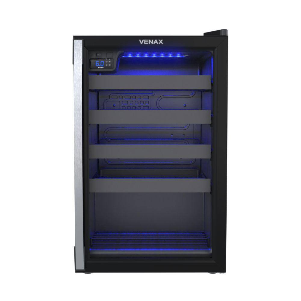 Adega Climatizada Para Vinhos Venax Piubella Cave 100L 127V Preto - 110V Adega Climatizada Para Vinhos Venax Piubella Cave 100L 127V Preto - 110V