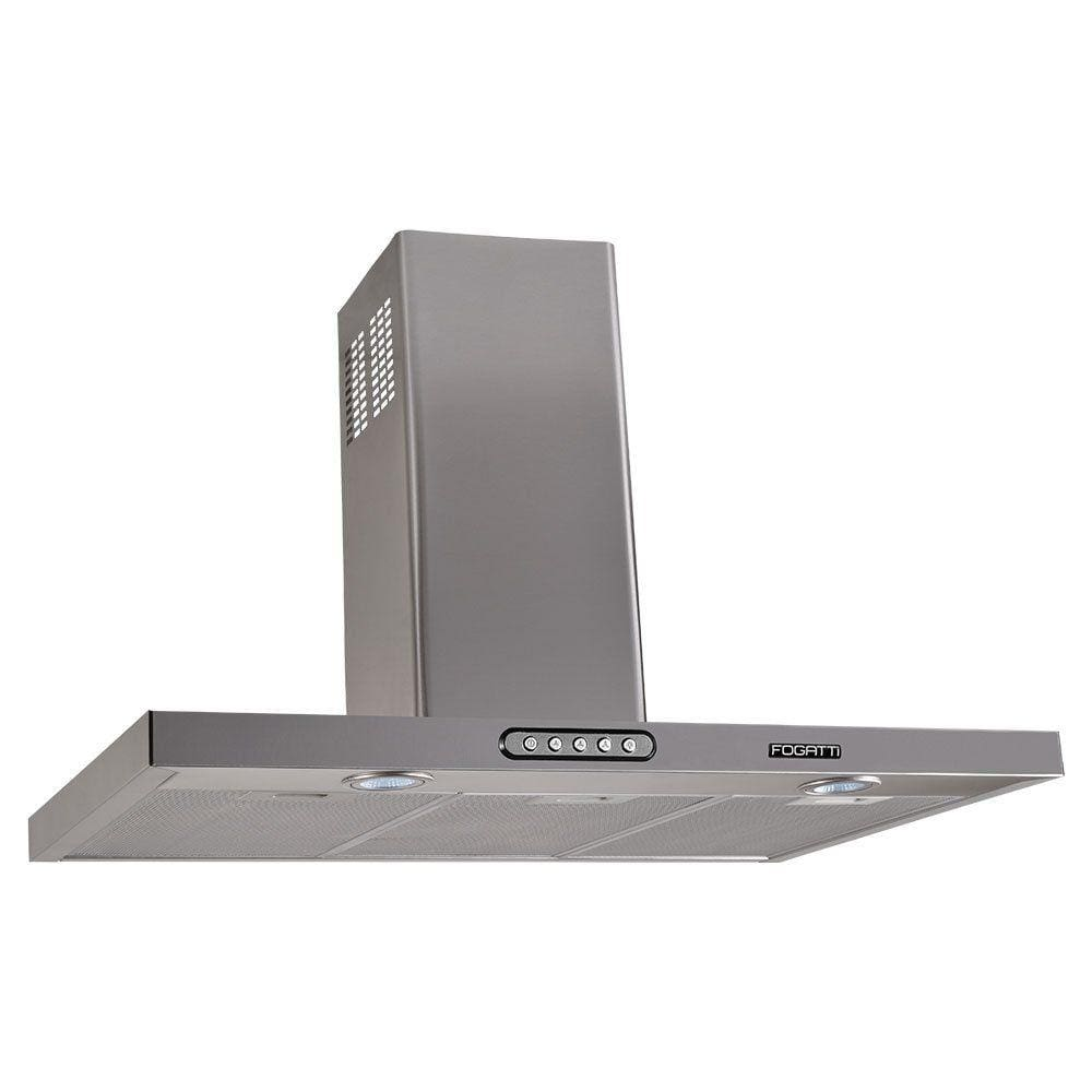 Coifa de Parede 75cm Retangular Duto Slim Fogatti Inox - 110V