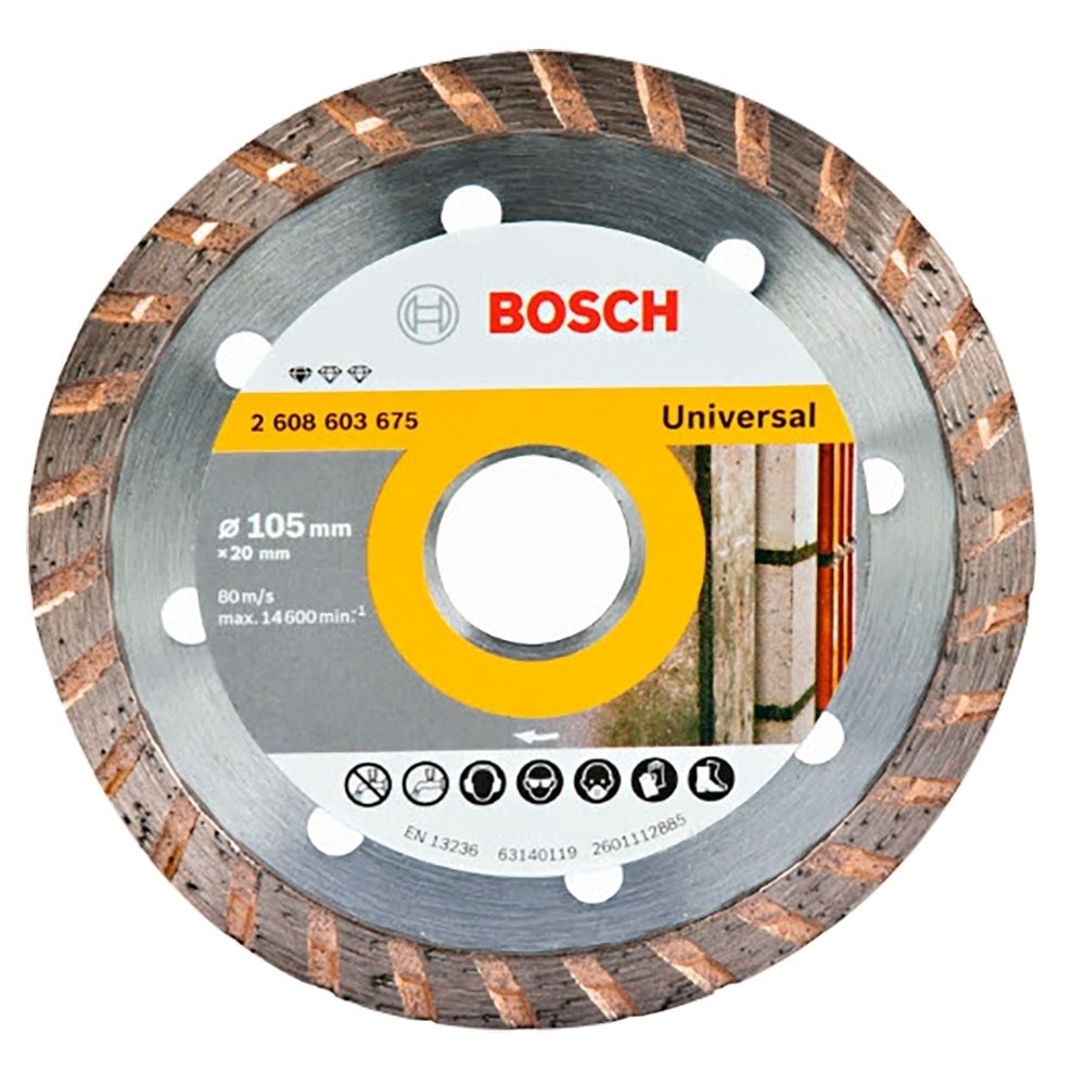 Disco de Corte Bosch Diamantado Turbo 105x20mm Disco de Corte Bosch Diamantado Turbo 105x20mm