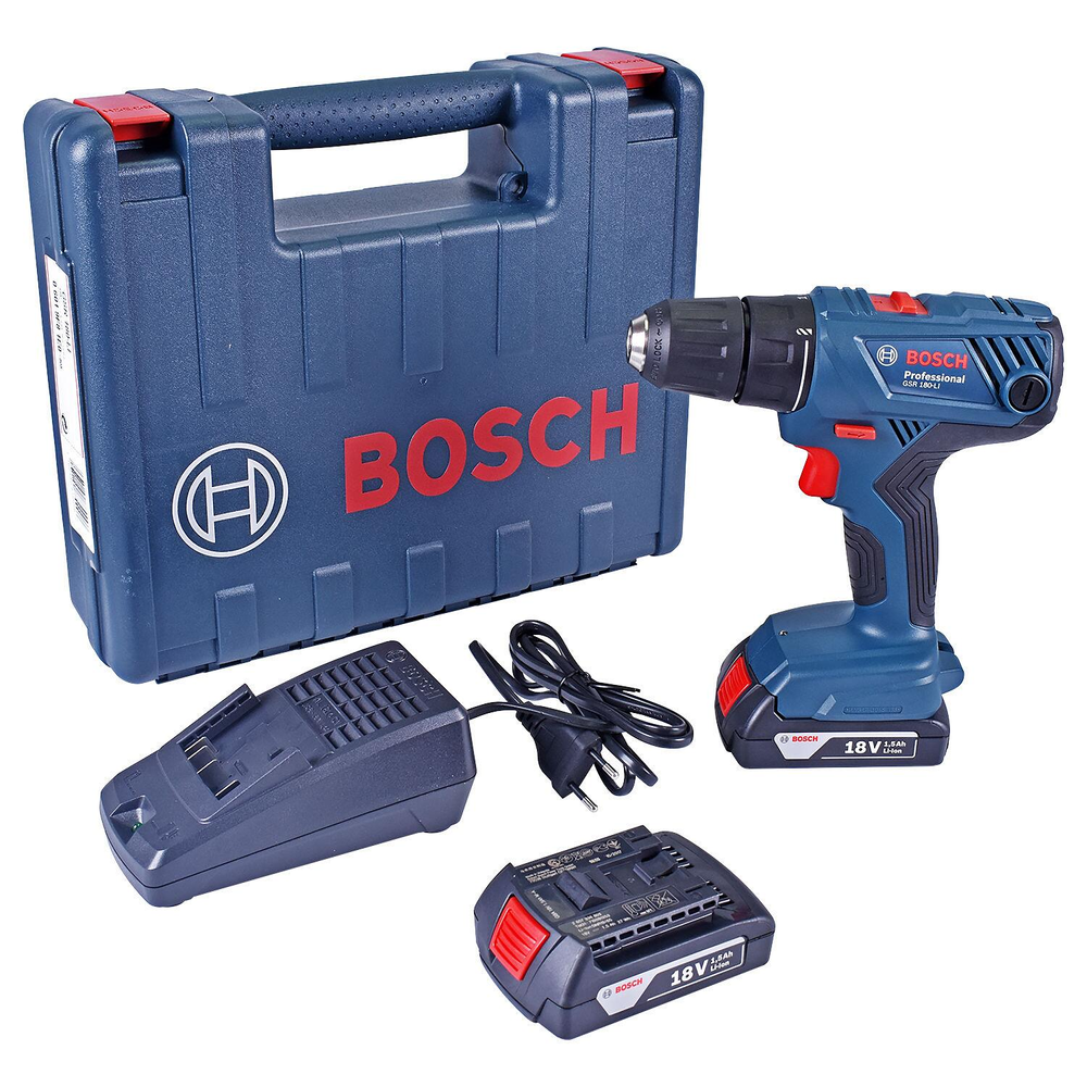 Furadeira Parafusadeira A Bateria 18V Gsr180-Li Biv Bosch Furadeira Parafusadeira A Bateria 18V Gsr180-Li Biv Bosch