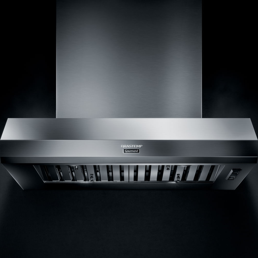 Coifa De Parede Brastemp Gourmand 90cm Inox Com Alta Sucção Outlet - Bar90br_Out 110V