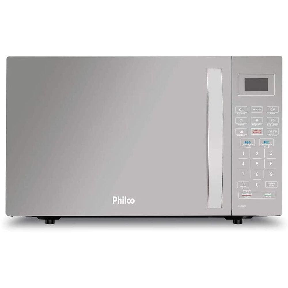 Forno Microondas Philco Bancada Pm26 Espelhado 1400Wts 220V Forno Microondas Philco Bancada Pm26 Espelhado 1400Wts 220V