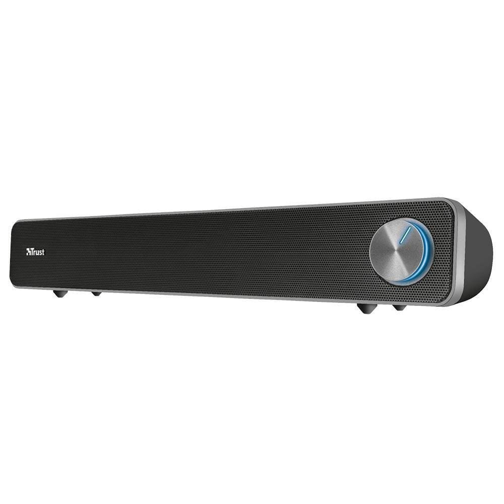 Soundbar Trust Arys, USB, 12W RMS, Preto Soundbar Trust Arys, USB, 12W RMS, Preto
