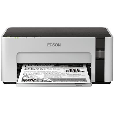 Impressora Epson EcoTank M1120 Monocromática, Wi-Fi Direct, Wireless, Cabo USB, Branca e Bivolt