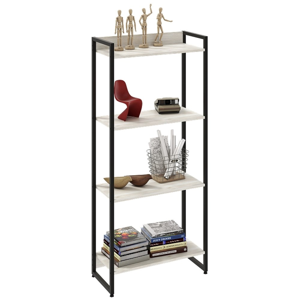 Estante Livreiro Multiuso Dynamica Industrial 60cm 4 Prateleiras C08 Snow - Mpozenato Estante Livreiro Multiuso Dynamica Industrial 60cm 4 Prateleiras C08 Snow - Mpozenato