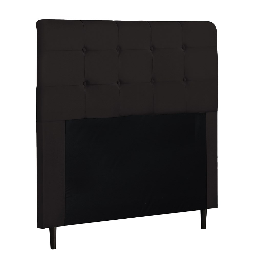 Cabeceira Cama Box Casal 140cm Luna I02 Suede Marrom - Mpozenato Cabeceira Cama Box Casal 140cm Luna I02 Suede Marrom - Mpozenato