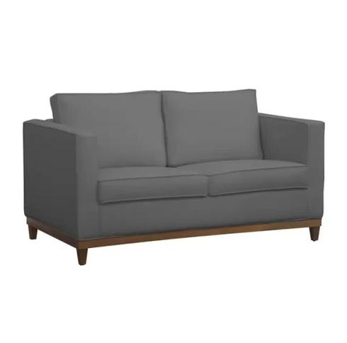 Sofá 2 Lugares Aspen Suede Cinza Sofá 2 Lugares Aspen Suede Cinza