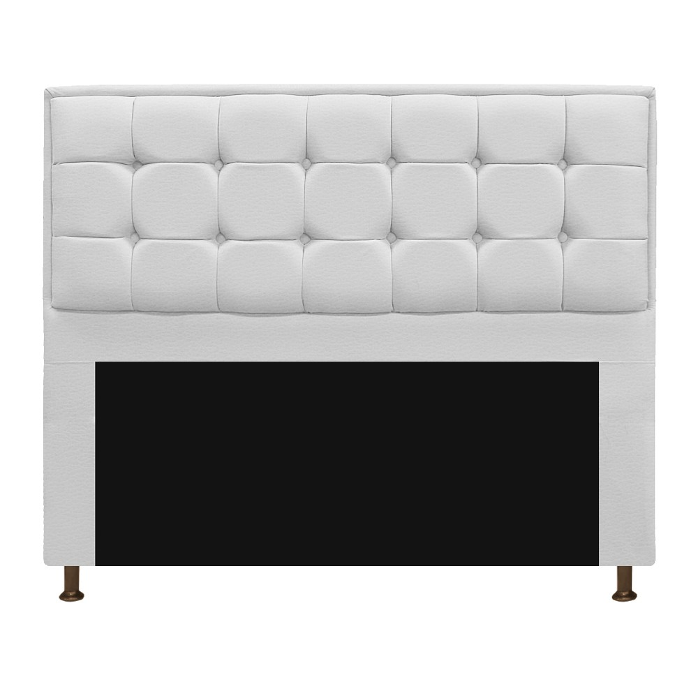 Cabeceira Copenhague 140 cm Casal Corano Branco - Amarena Móveis