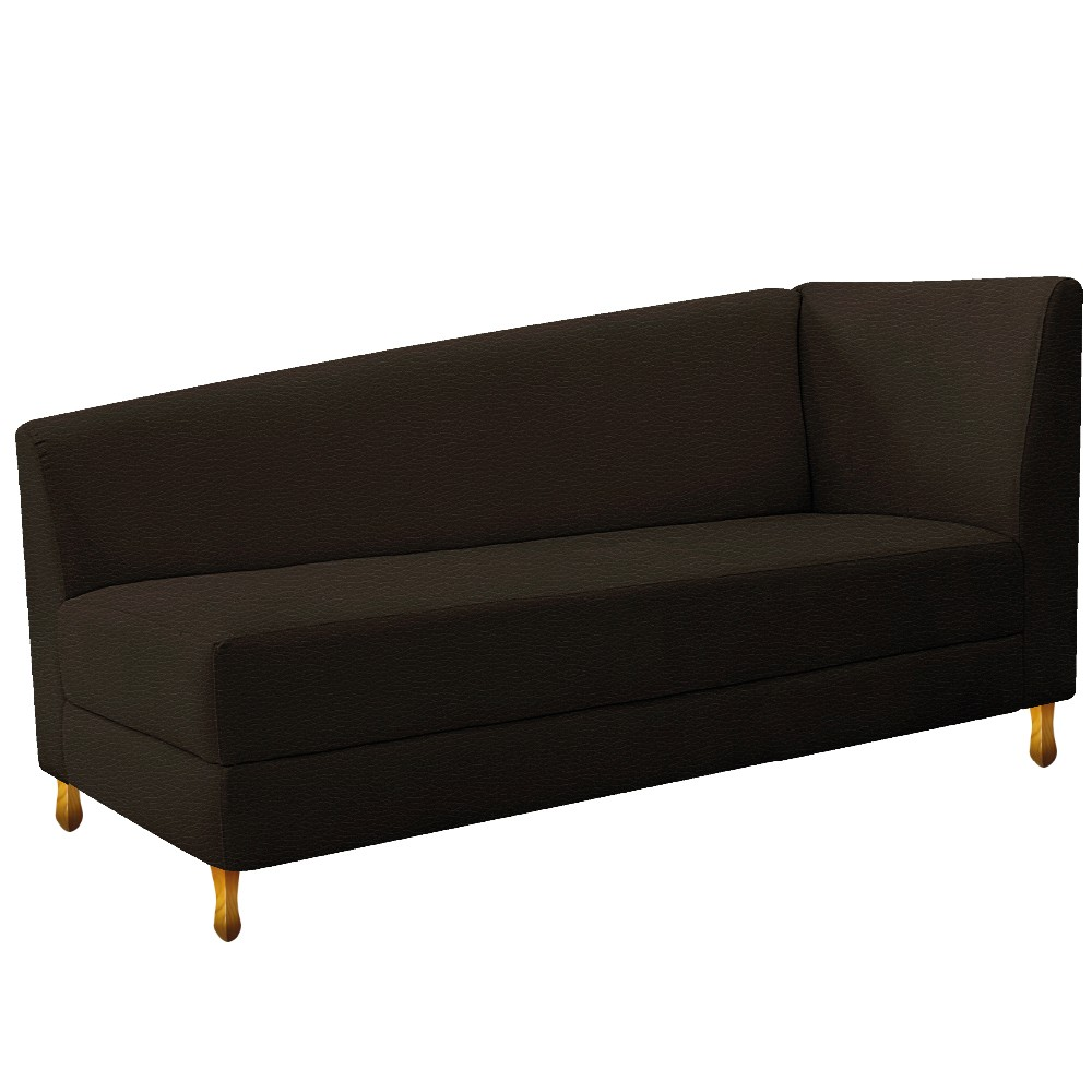 Recamier Valéria 140cm Lado Esquerdo Corano Marrom - Amarena Móveis Recamier Valéria 140cm Lado Esquerdo Corano Marrom - Amarena Móveis