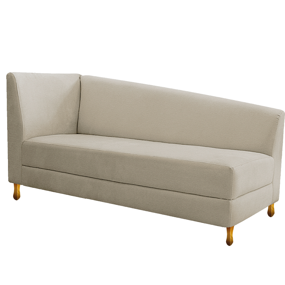 Recamier Valéria 140cm Lado Direito Corano Bege - Amarena Móveis Recamier Valéria 140cm Lado Direito Corano Bege - Amarena Móveis