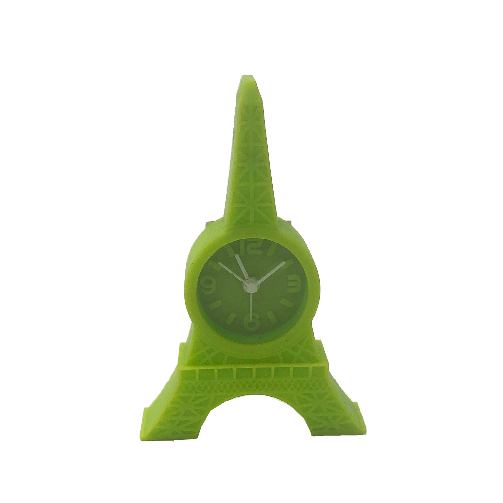 Relógio de Mesa Torre Eiffel Emborrachado Cor Verde 12x8x2cm Relógio de Mesa Torre Eiffel Emborrachado Cor Verde 12x8x2cm