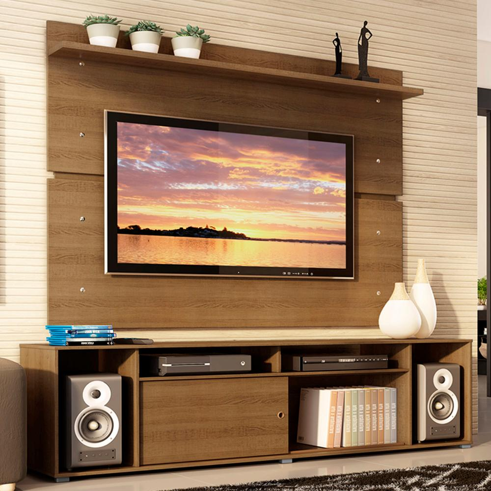 Rack Madesa Cancun e Painel para TV até 65 Polegadas - Rustic Rack Madesa Cancun e Painel para TV até 65 Polegadas - Rustic