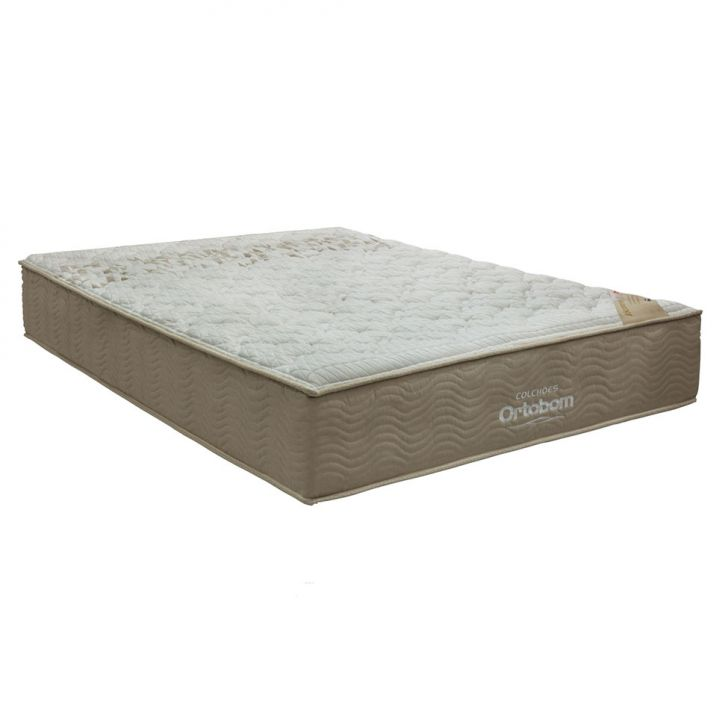 Colchão Viúva Viscomemory Espuma (128x188x28) Bege E Branco Colchão Viúva Viscomemory Espuma (128x188x28) Bege E Branco