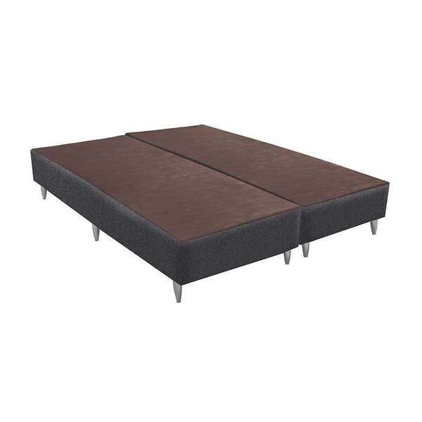 Base para Cama Box Queen Linen (23x158x198) Cinza Base para Cama Box Queen Linen (23x158x198) Cinza