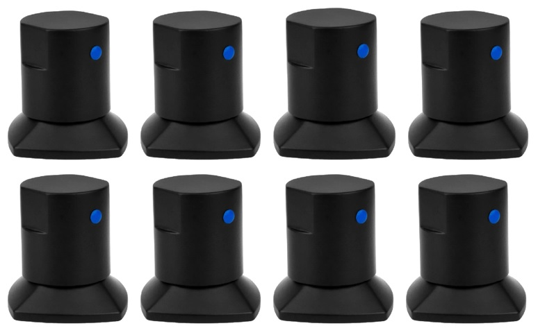 Kit 08 und Acabamento De Registro Preto Encaixe Padrão Deca Docol 1.2 e 3.4 Kit 08 und Acabamento De Registro Preto Encaixe Padrão Deca Docol 1.2 e 3.4
