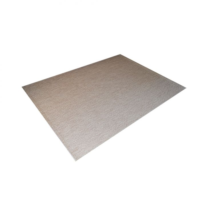 Tapete Flor de Liz I Retangular Polipropileno 100 X 150 cm Marrom