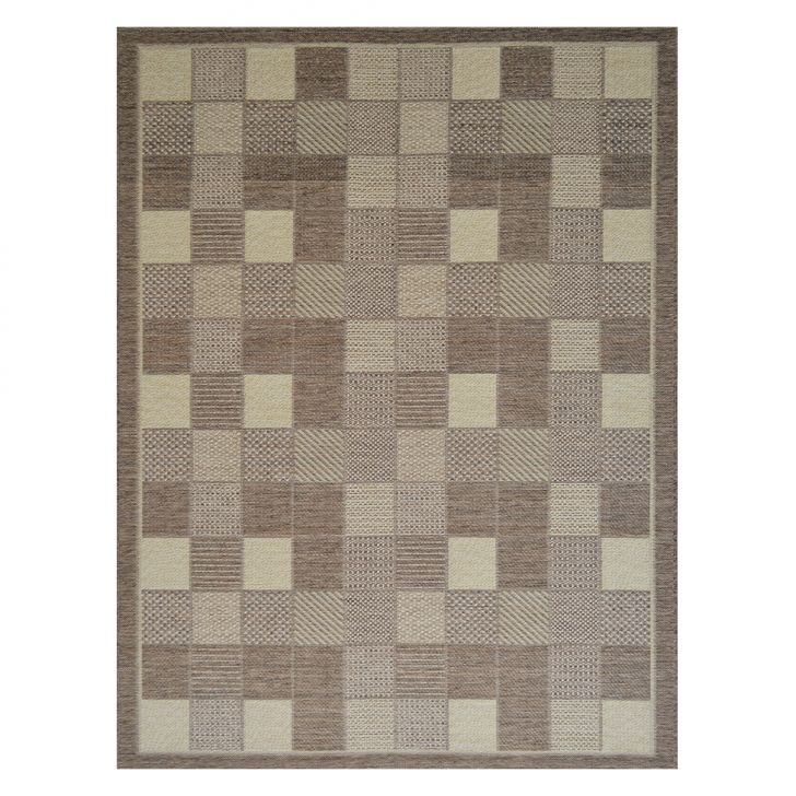 Tapete Tabuleiro I Retangular Polipropileno 66 X 230 cm Marrom Tapete Tabuleiro I Retangular Polipropileno 66 X 230 cm Marrom