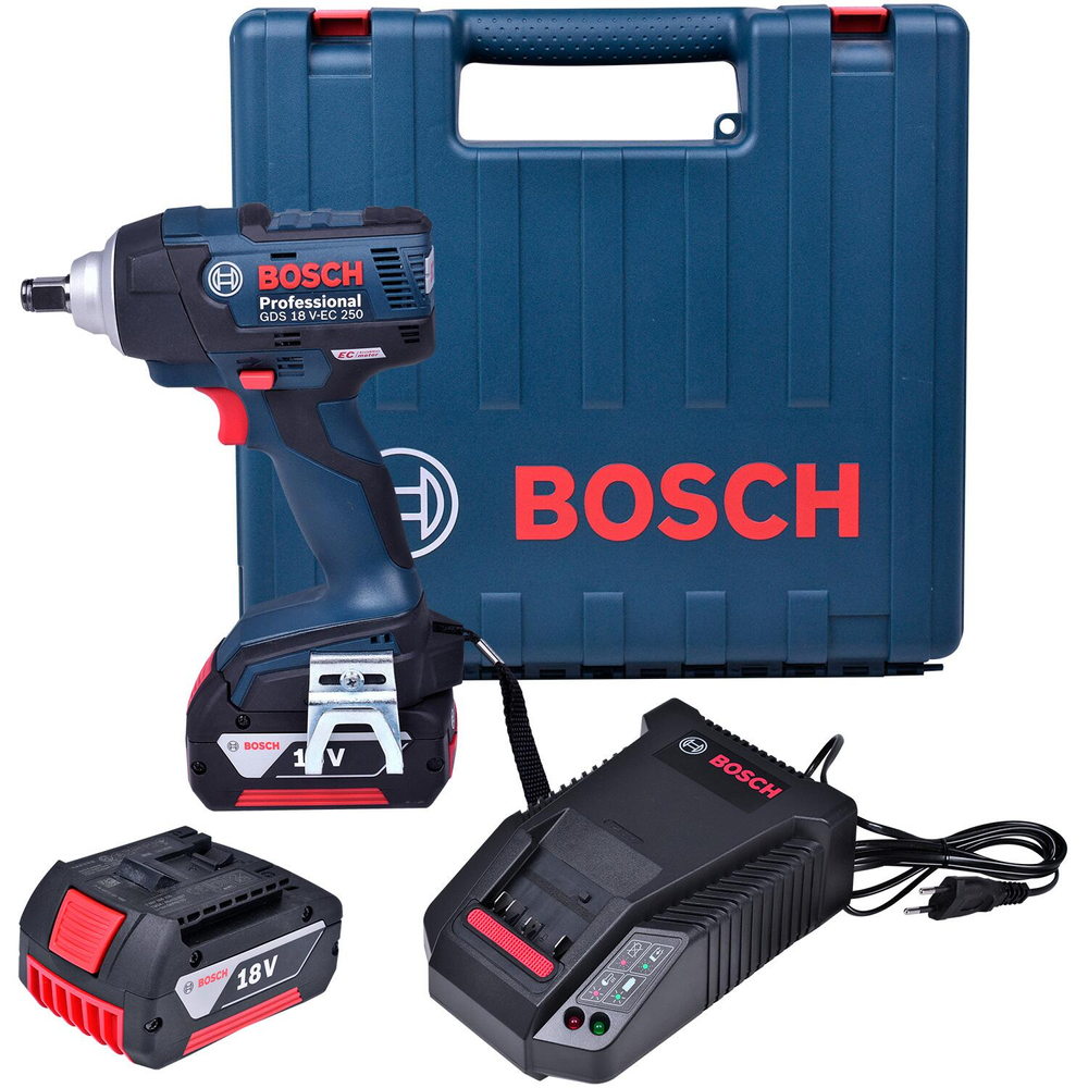 Chave de Impacto A Bateria Gds18V-Ec 1/2" 3500Ipm 250Nm 18V Bosch Chave de Impacto A Bateria Gds18V-Ec 1/2" 3500Ipm 250Nm 18V Bosch