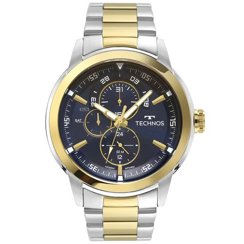 Relógio Technos Masculino Grandtech Bicolor - 6P57AE/1A 6P57AE/1A Relógio Technos Masculino Grandtech Bicolor - 6P57AE/1A 6P57AE/1A