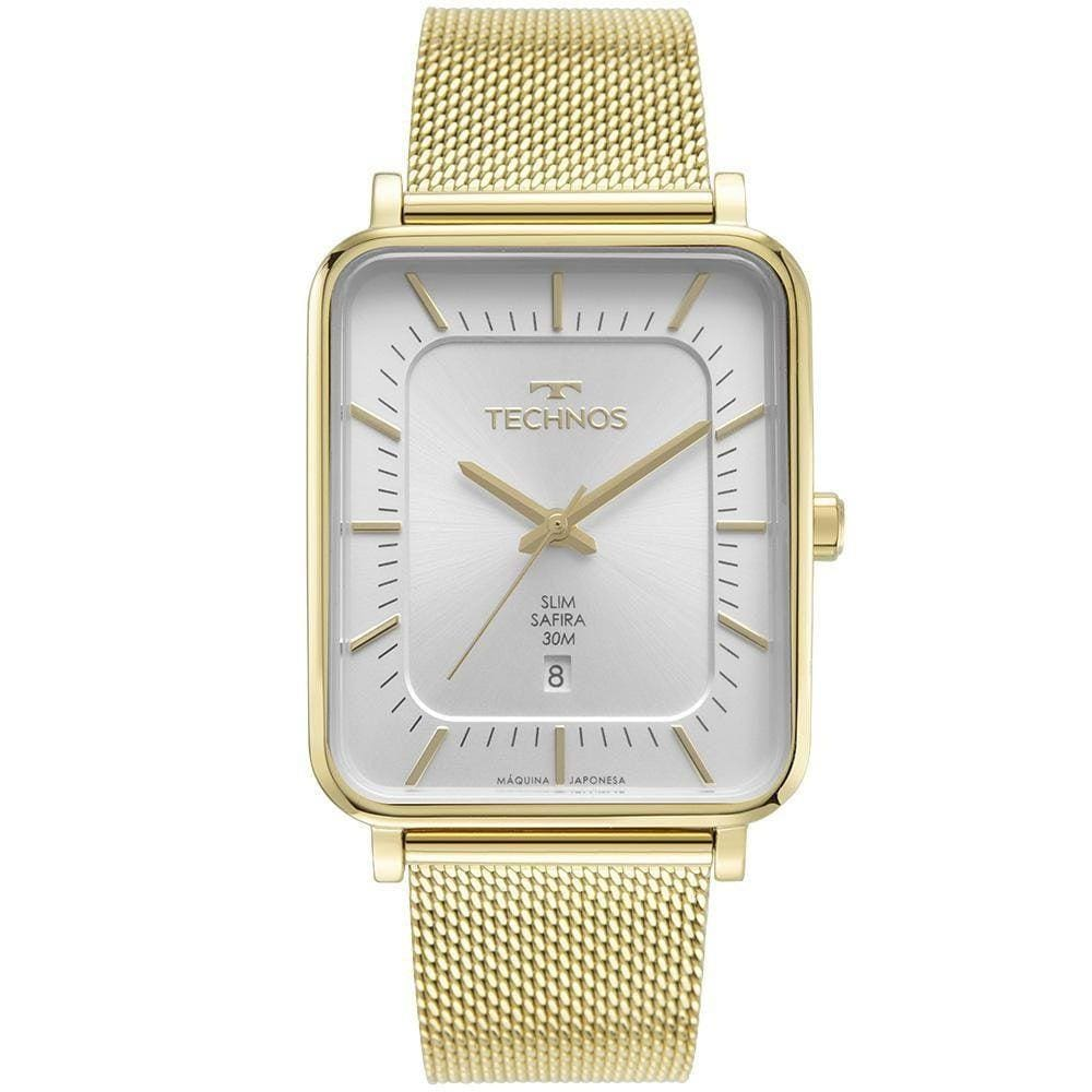 Relógio Technos Slim Feminino Dourado Gm10Yr/1K Relógio Technos Slim Feminino Dourado Gm10Yr/1K