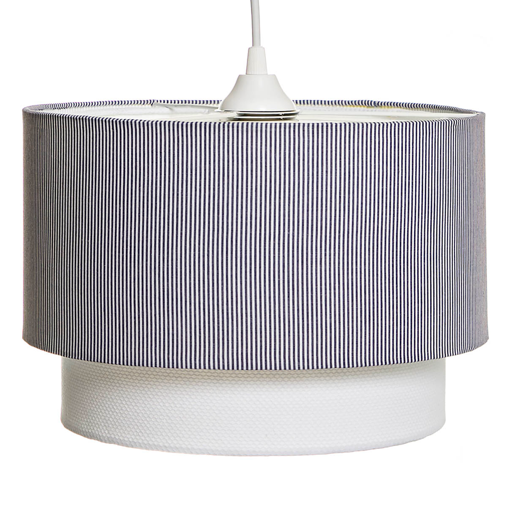 Lustre Tubular Duplo Marinho Branco Quarto Bebê Infantil Lustre Tubular Duplo Marinho Branco Quarto Bebê Infantil