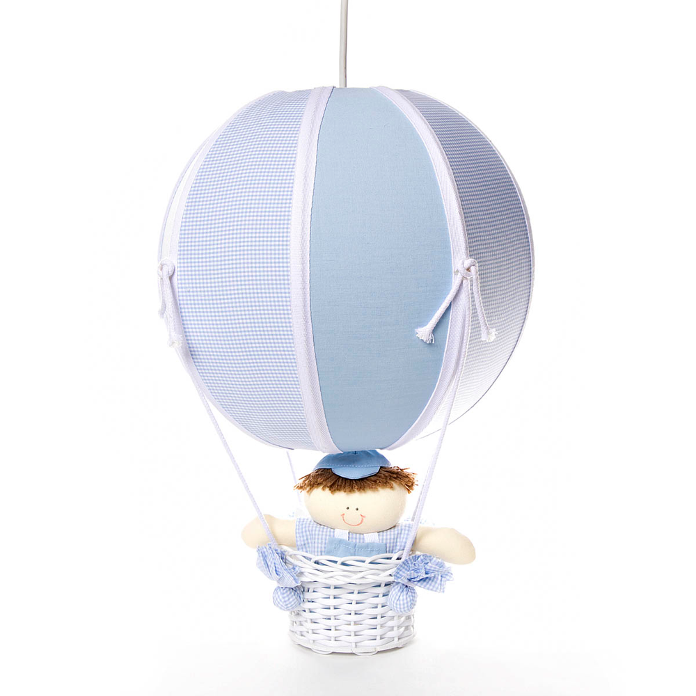 Lustre Balão Bolinha Azul Quarto Bebê Infantil Lustre Balão Bolinha Azul Quarto Bebê Infantil