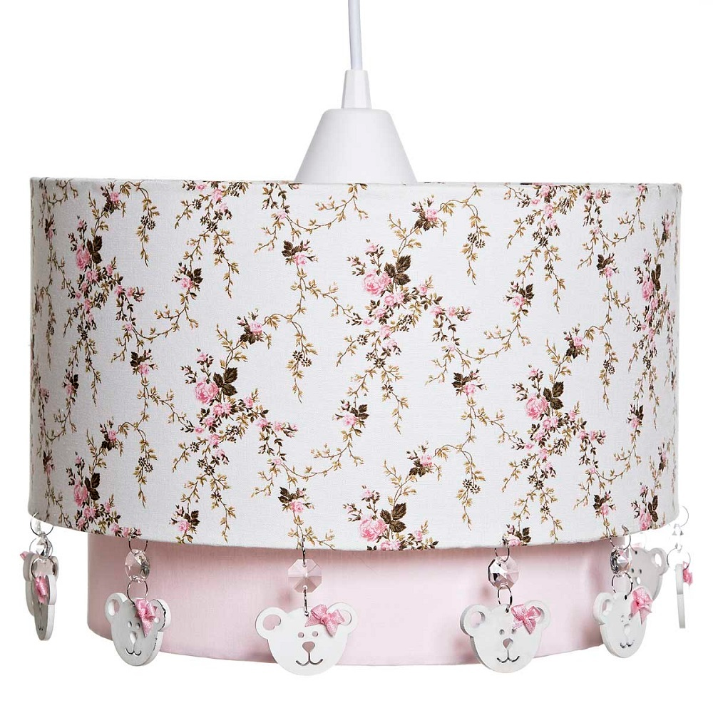 Lustre Tubular Duplo Rosa Ursinhas Quarto Bebê Infantil Menina Lustre Tubular Duplo Rosa Ursinhas Quarto Bebê Infantil Menina