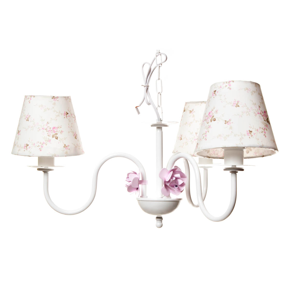 Lustre 3L Simples 3 Flores P Rosa Quarto Bebê Infantil Menina Lustre 3L Simples 3 Flores P Rosa Quarto Bebê Infantil Menina