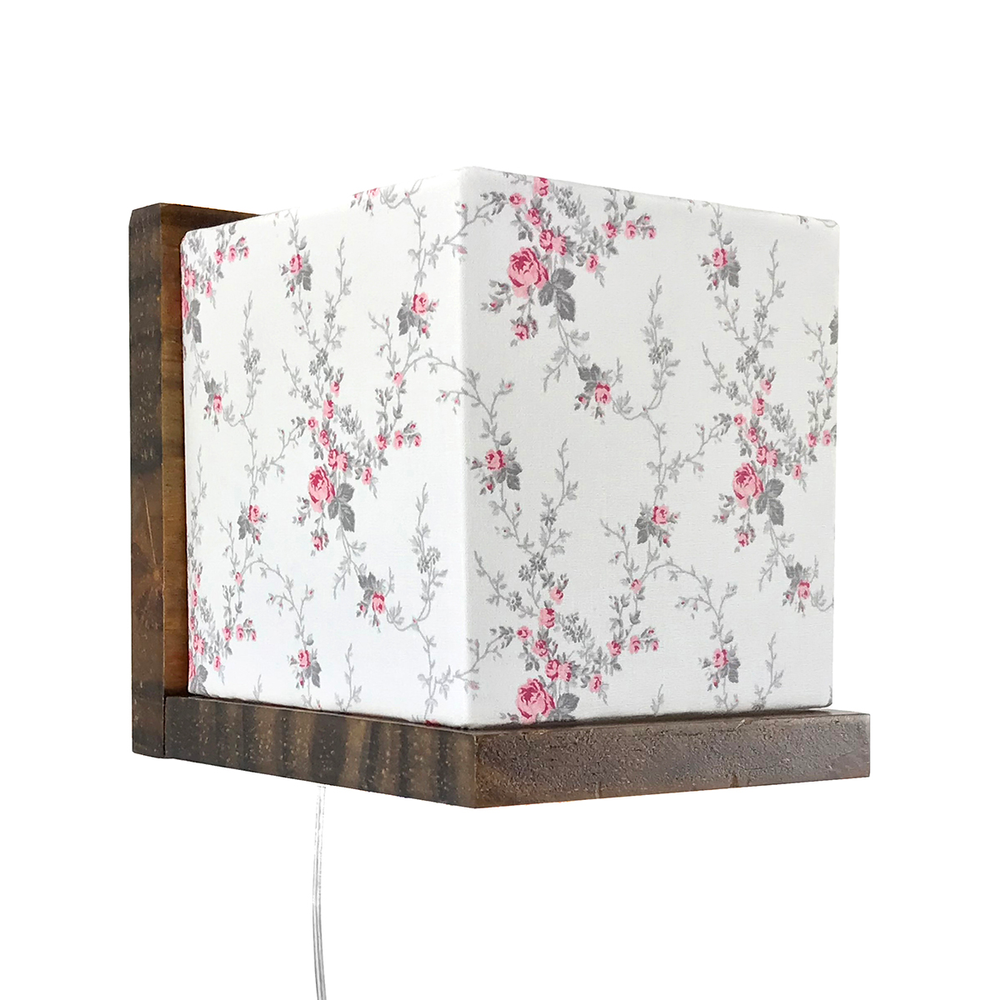 Arandela Escura Cubinho Rosa Quarto Bebê Infantil Menina Arandela Escura Cubinho Rosa Quarto Bebê Infantil Menina
