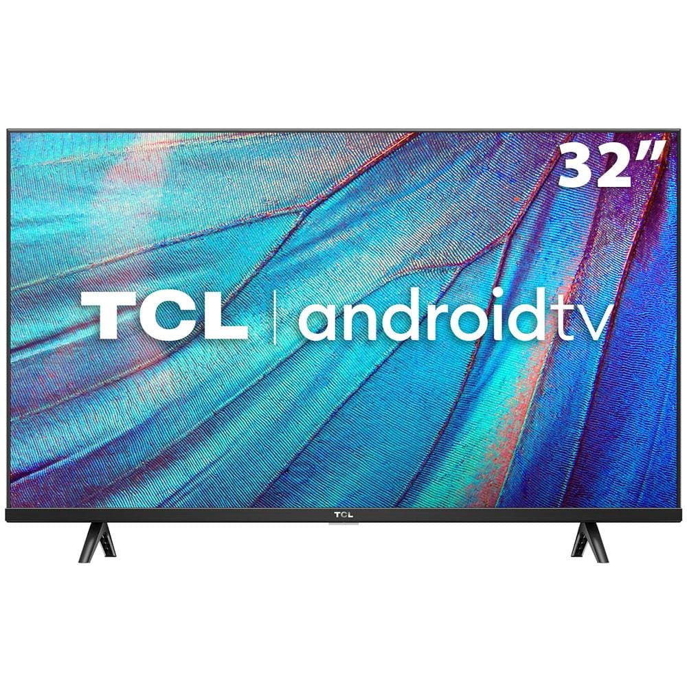 Smart TV LED 32" HD TCL 32S615 com Design Sem Bordas, Bluetooth, Google Assistant e Android TV
