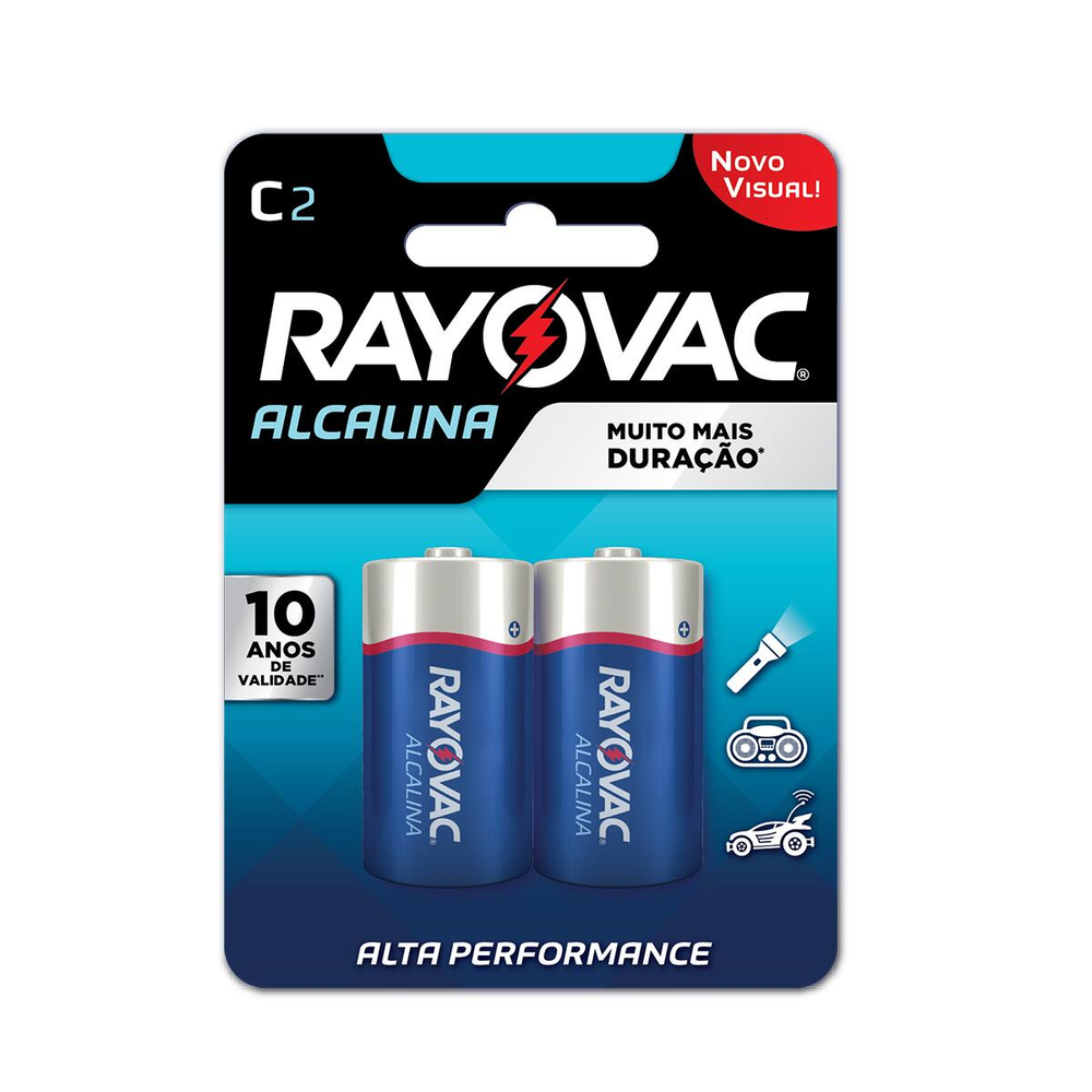 Pilha Alcalina Rayovac C MD Enc 02Pcs Pilha Alcalina Rayovac C MD Enc 02Pcs