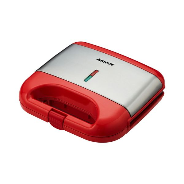 Grill e Sanduicheira Elétrica Amvox AMS 500 Red - 750W 127V Grill e Sanduicheira Elétrica Amvox AMS 500 Red - 750W 127V