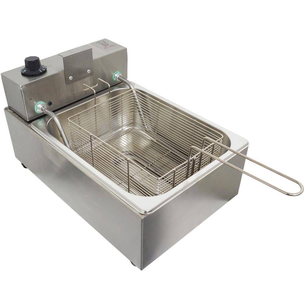 Fritadeira Elétrica com Óleo 6 Litros 1 Cuba Industrial Inox Irmãos Ribeiro Frb1c6 - 220V Fritadeira Elétrica com Óleo 6 Litros 1 Cuba Industrial Inox Irmãos Ribeiro Frb1c6 - 220V