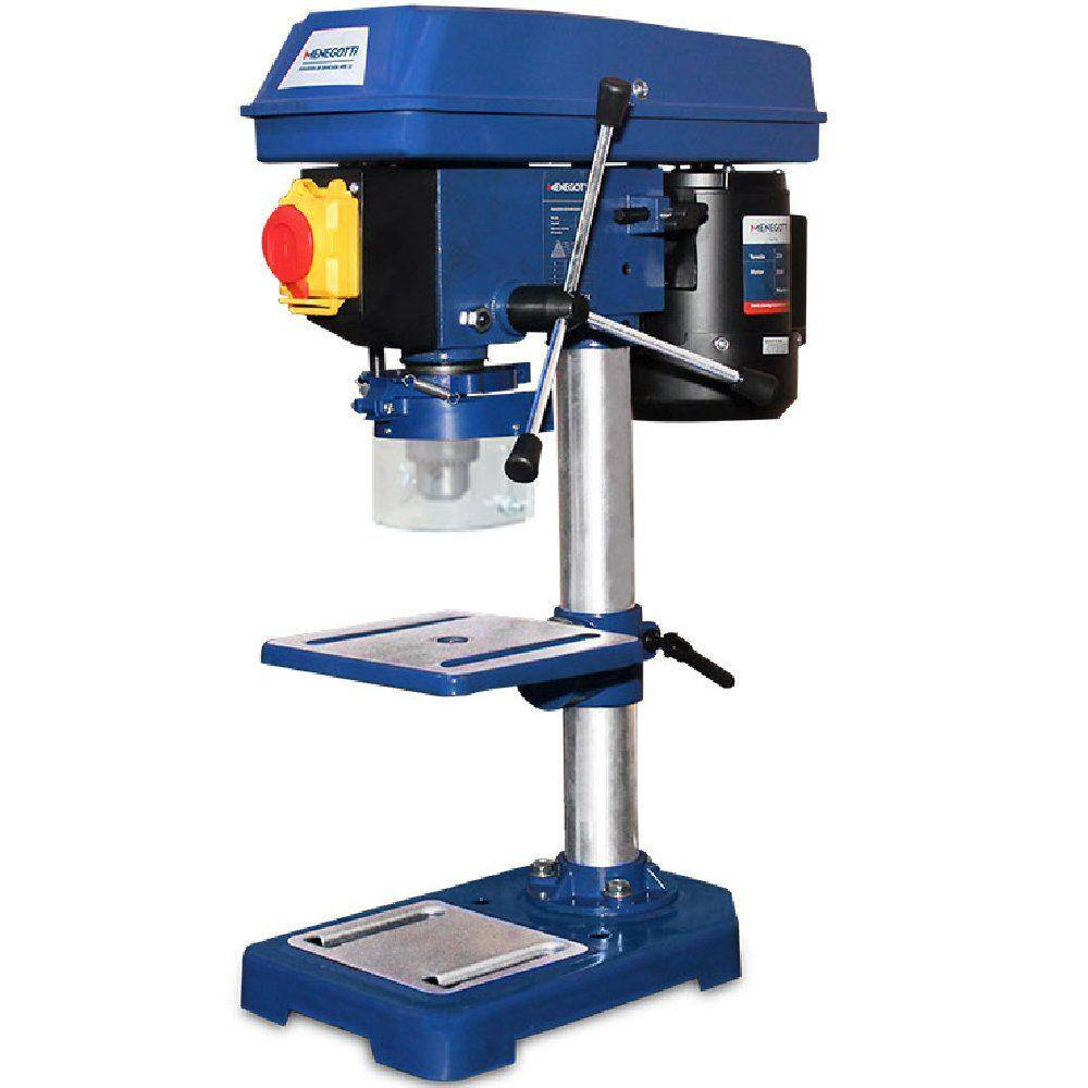 Furadeira De Bancada Mfb-13 1/2 Hp Monofásico 350W Menegotti 40790128 40790126 - 220 V Furadeira De Bancada Mfb-13 1/2 Hp Monofásico 350W Menegotti 40790128 40790126 - 220 V