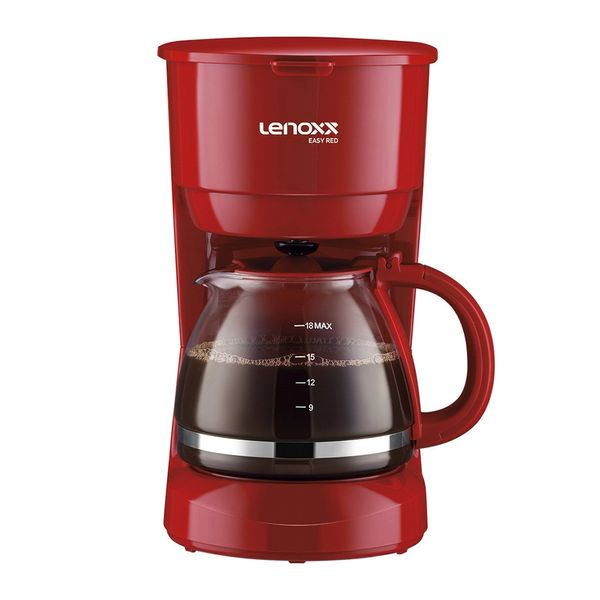 Cafeteira Elétrica Lenoxx Easy Red PCA019 18 Xícaras - 127V