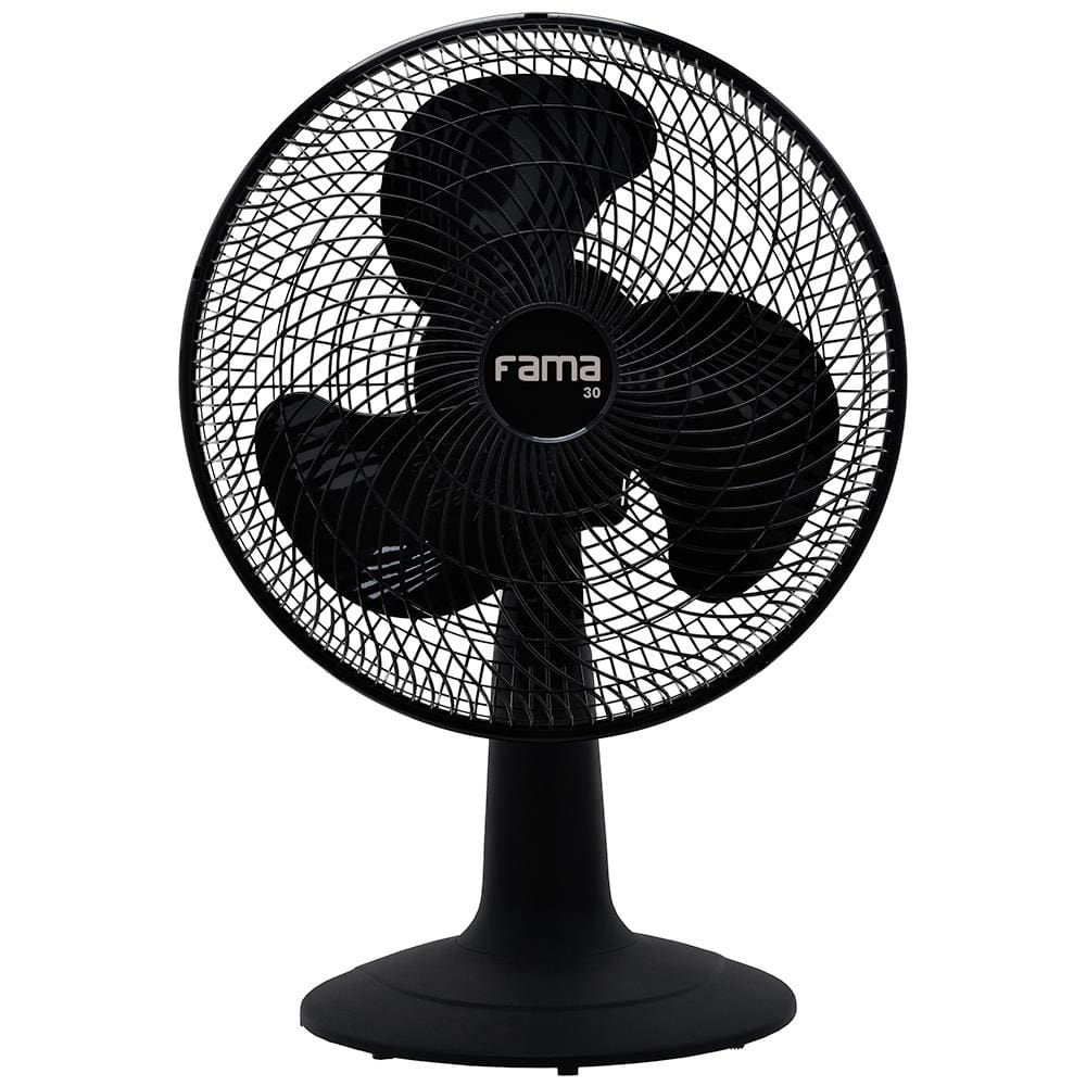Ventilador de Mesa Britânia Fama 3 Pás Preto - 30cm 127V Ventilador de Mesa Britânia Fama 3 Pás Preto - 30cm 127V