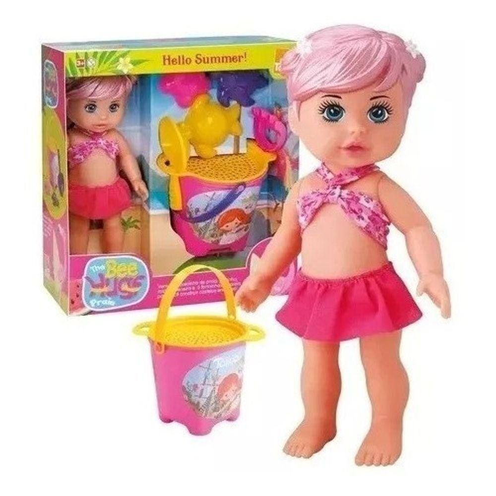 Boneca Bee Hugs Praia 0994 Com Acessórios Bee Toys Boneca Bee Hugs Praia 0994 Com Acessórios Bee Toys