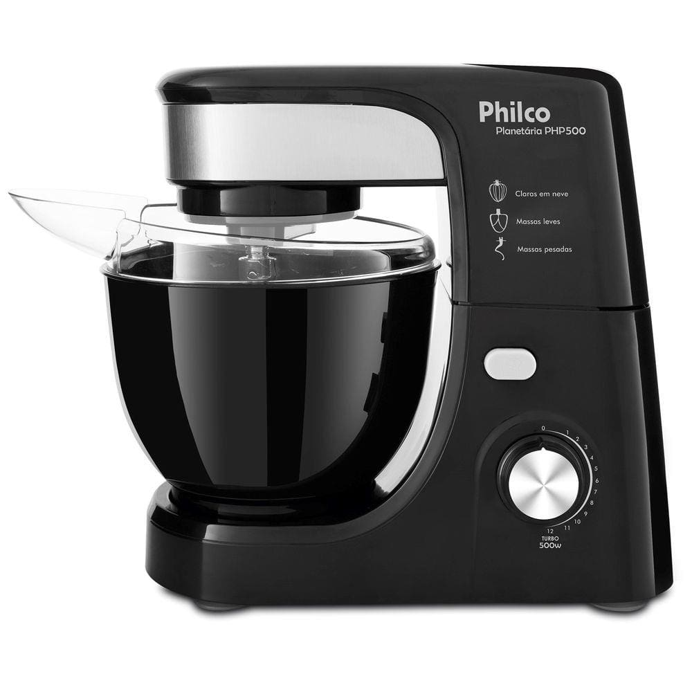 Batedeira Planetária Philco PHP500P Turbo 500W - 220V Batedeira Planetária Philco PHP500P Turbo 500W - 220V