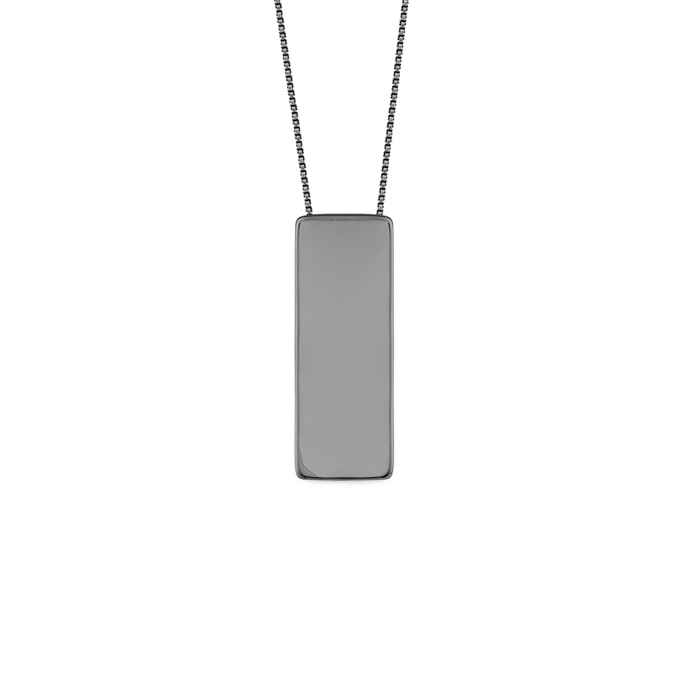 Pingente Personalizável em Prata 925 com Ródio Negro