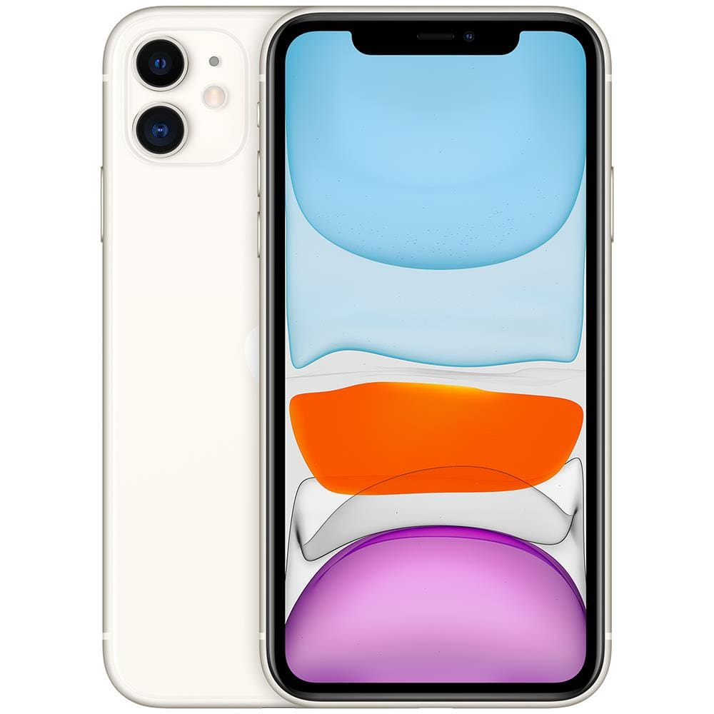 IPhone 11 Apple 128GB Branco Tela de 6,1, Câmera Dupla de 12MP, iOS IPhone 11 Apple 128GB Branco Tela de 6,1, Câmera Dupla de 12MP, iOS