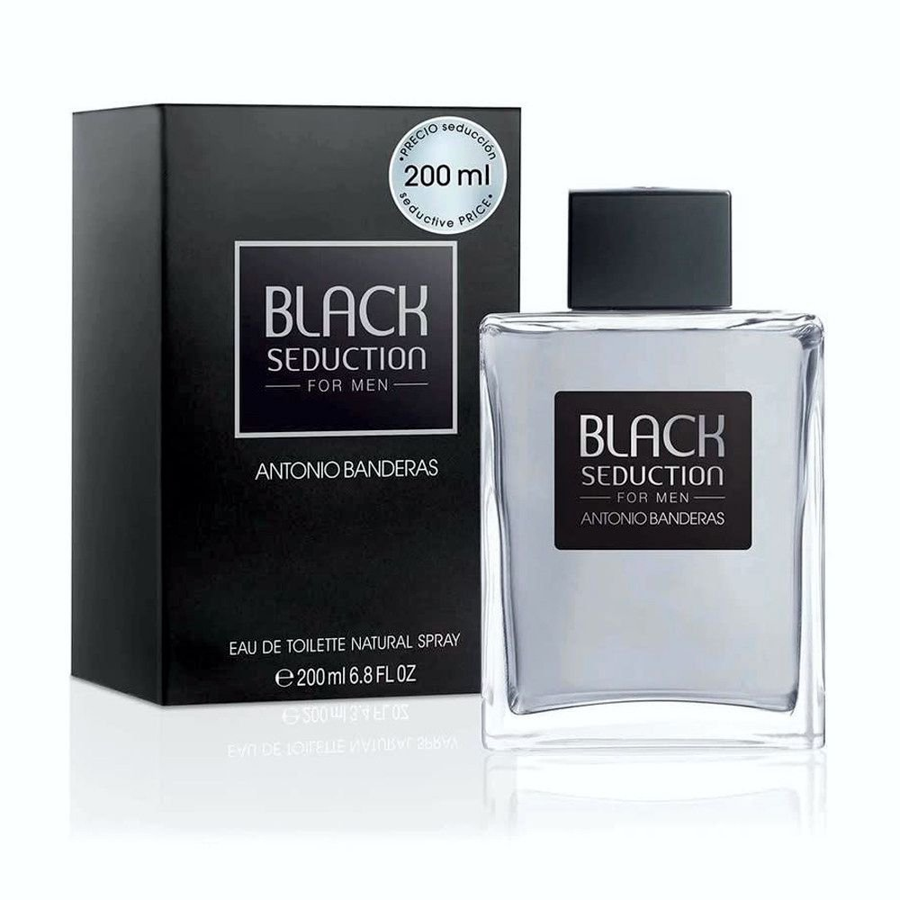 Seduction in Black Antonio Banderas Eau de Toilette - Perfume Masculino 200ml