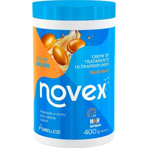Creme de Tratamento Novex óleo de Argan 400g Creme de Tratamento Novex óleo de Argan 400g