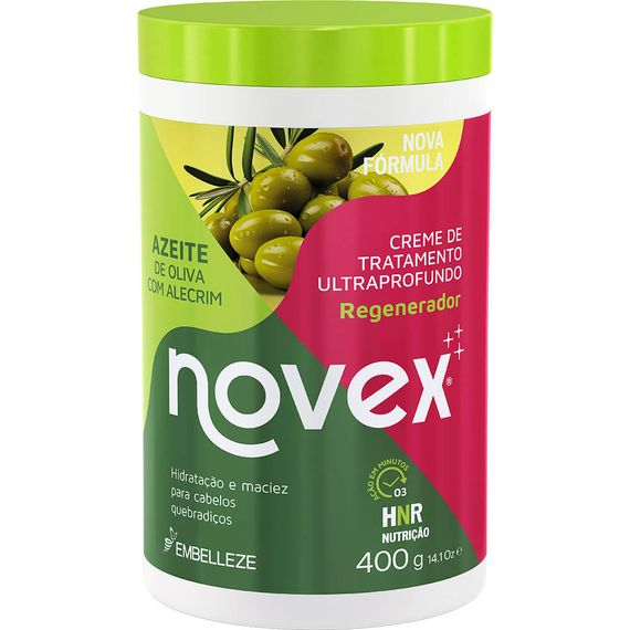 Creme de Tratamento Novex Azeite de Oliva com Alecrim 400G Creme de Tratamento Novex Azeite de Oliva com Alecrim 400G