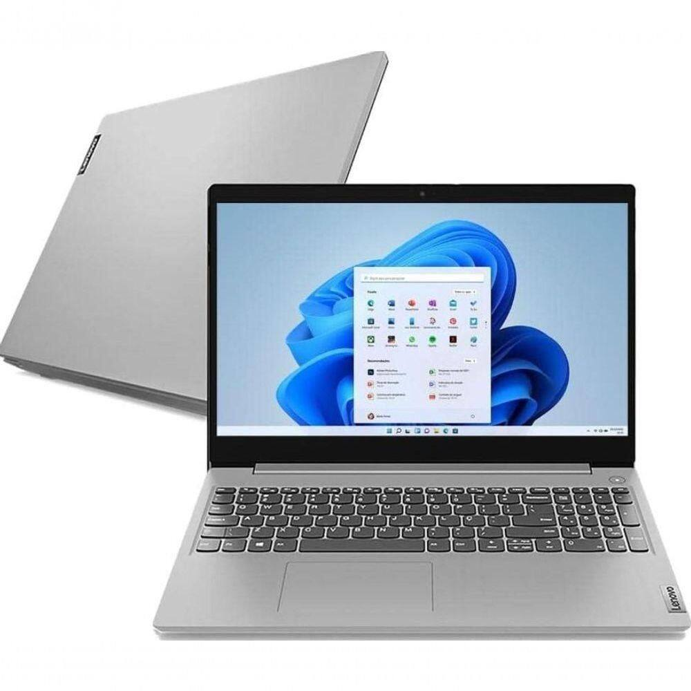 Notebook Lenovo Ideapad 3i Celeron N4020 4GB RAM 128GB SSD Windows 11 Home 15,6'' - Prata