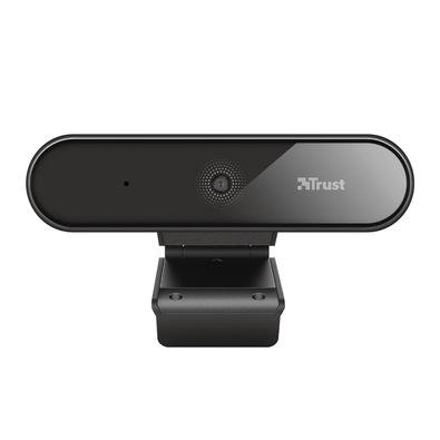 WebCam Trust Tyro, Full HD, 1080p, com Tripé, Preto - 23637